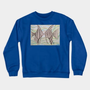 Angelfish Surprise Crewneck Sweatshirt